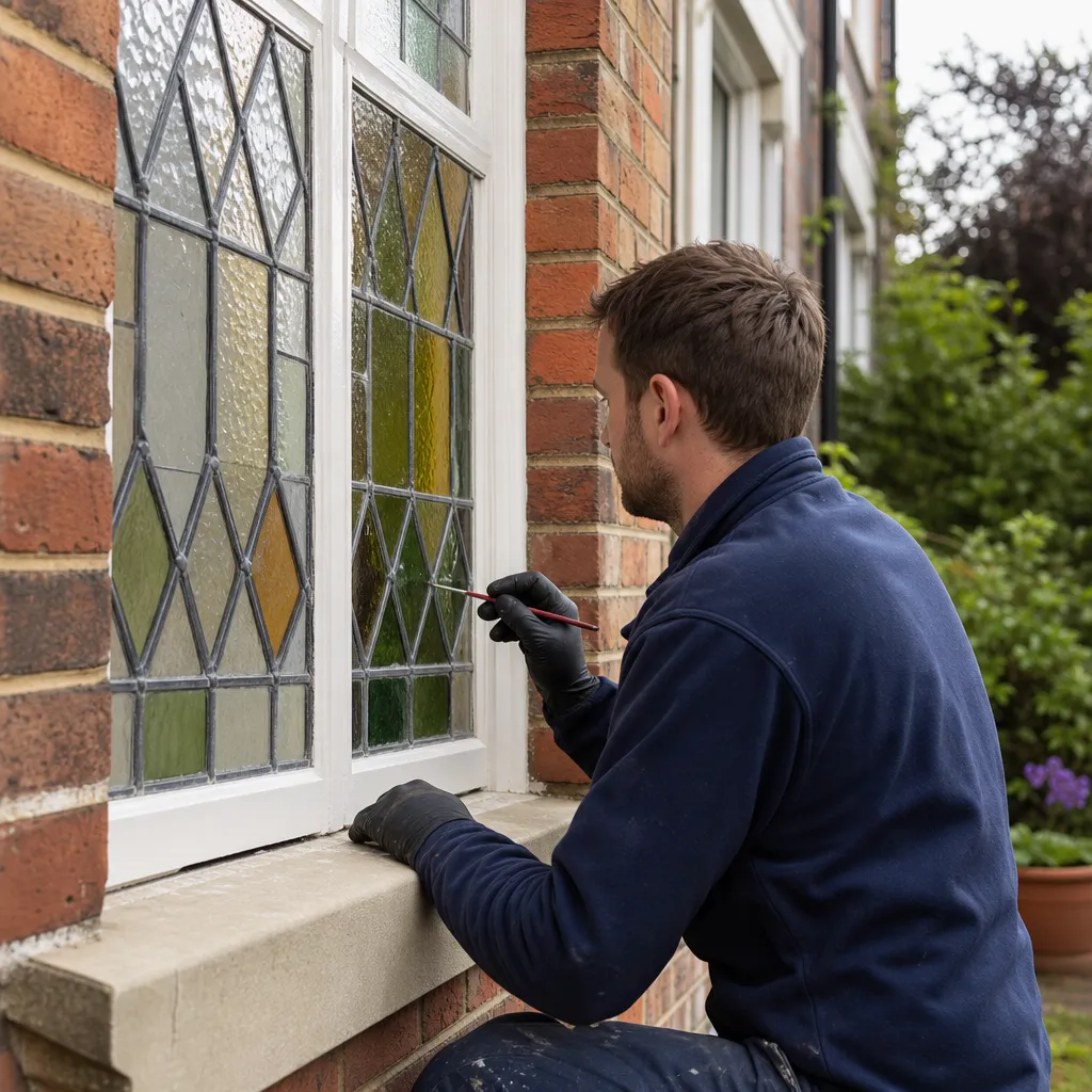 Photo illustrating: Sealing and Maintaining Historic Leaded Glass Windows: Preservation and Performance
