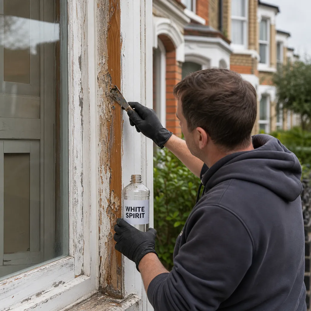 Photo illustrating: Paint Removal with White Spirit: Effectiveness and Application