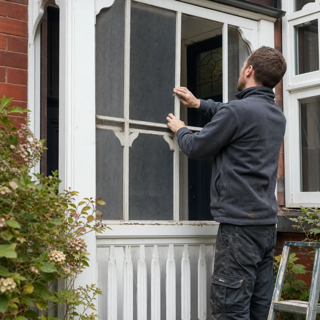 Photo illustrating: Repairing Damaged Porch Screens: When to Call a Specialist
