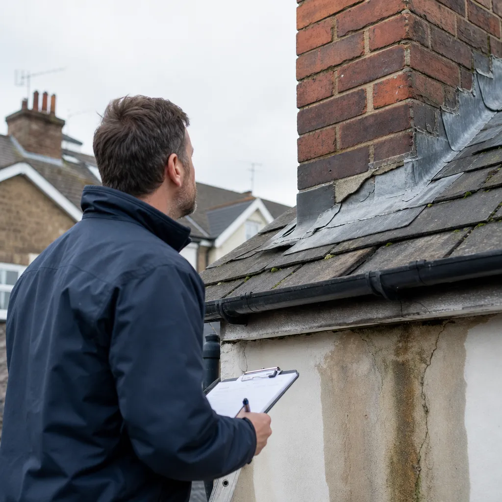 Photo illustrating: Why incorrect roof repairs lead to masonry water damage