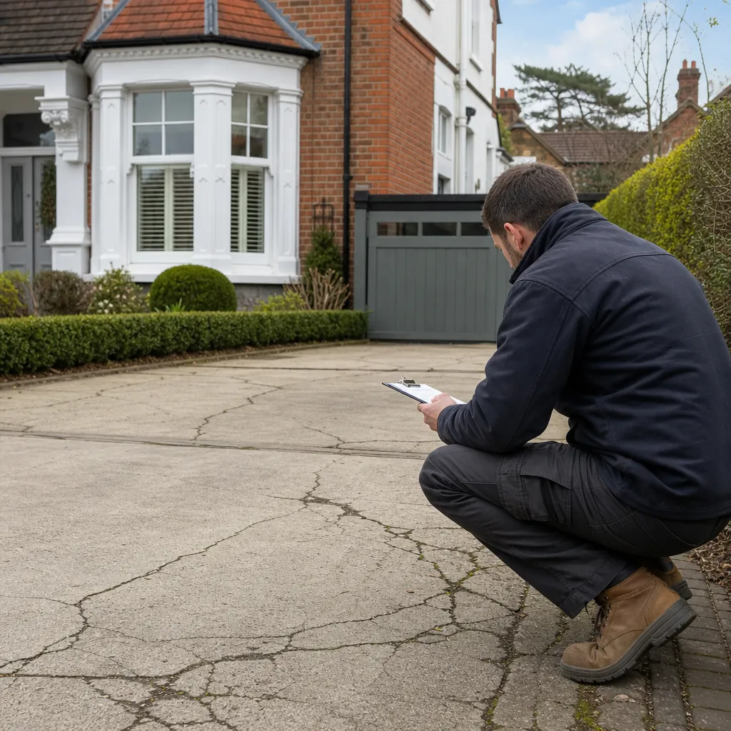 Photo illustrating: Cracks in Driveways: What's Normal and When Should You Worry?