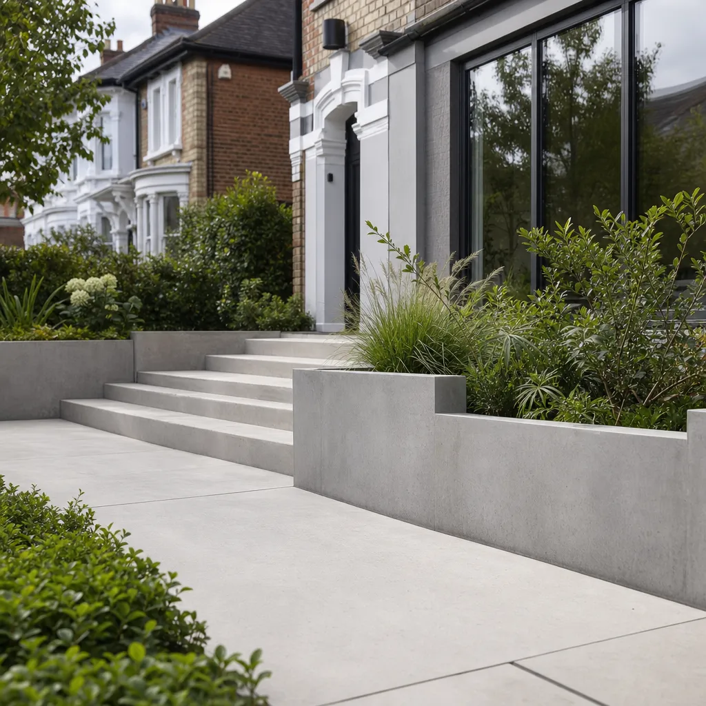 Photo illustrating: Concrete Landscaping for Homeowners: Durability and Design Benefits