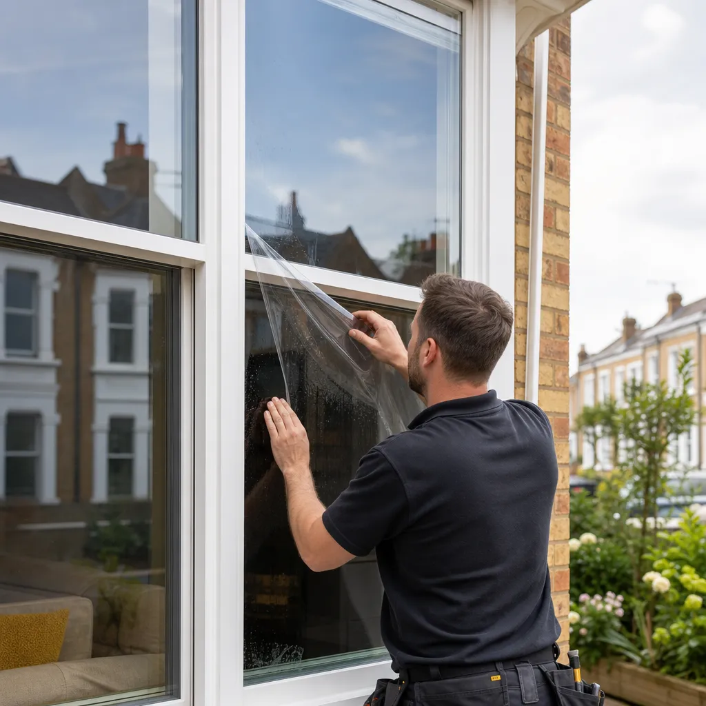 Photo illustrating: Solar window film: enhancing thermal performance and energy efficiency
