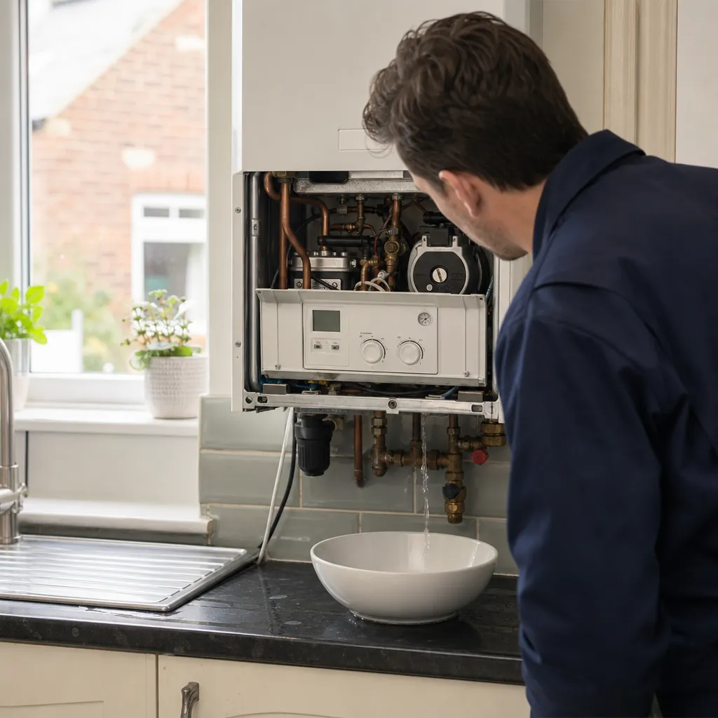 Photo illustrating: Why is your boiler leaking water and how to fix it?