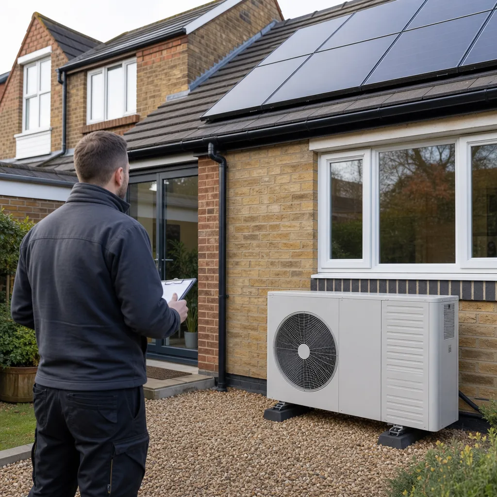Photo illustrating: Renewable Energy Systems and Property Value: Solar Panels and Heat Pumps