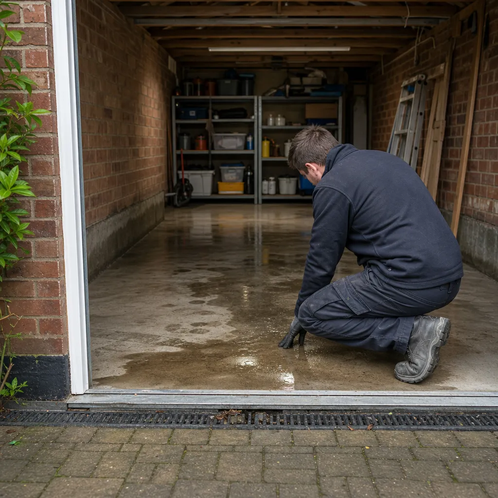 Photo illustrating: Fixing a Wet Garage Floor: Moisture Problems and Solutions
