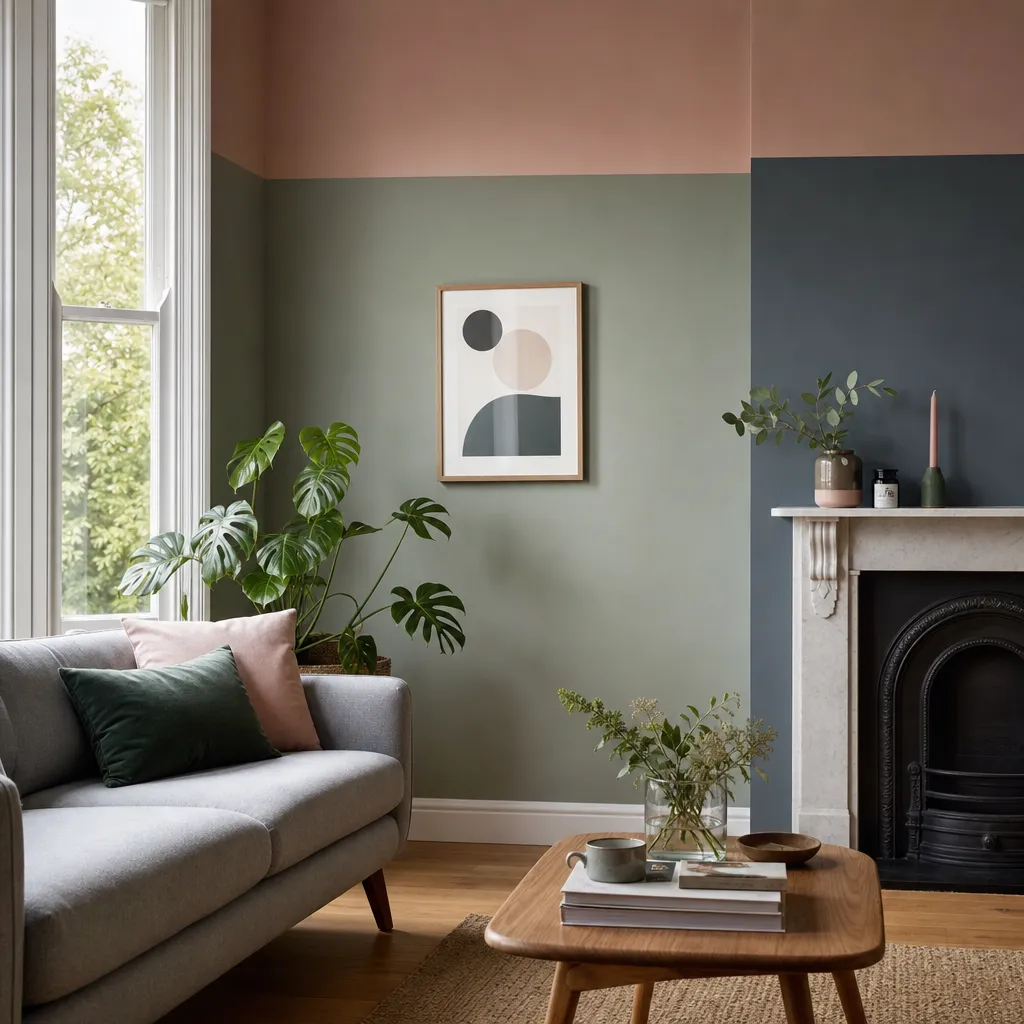 Photo illustrating: Colour blocking walls: a design technique for home interiors