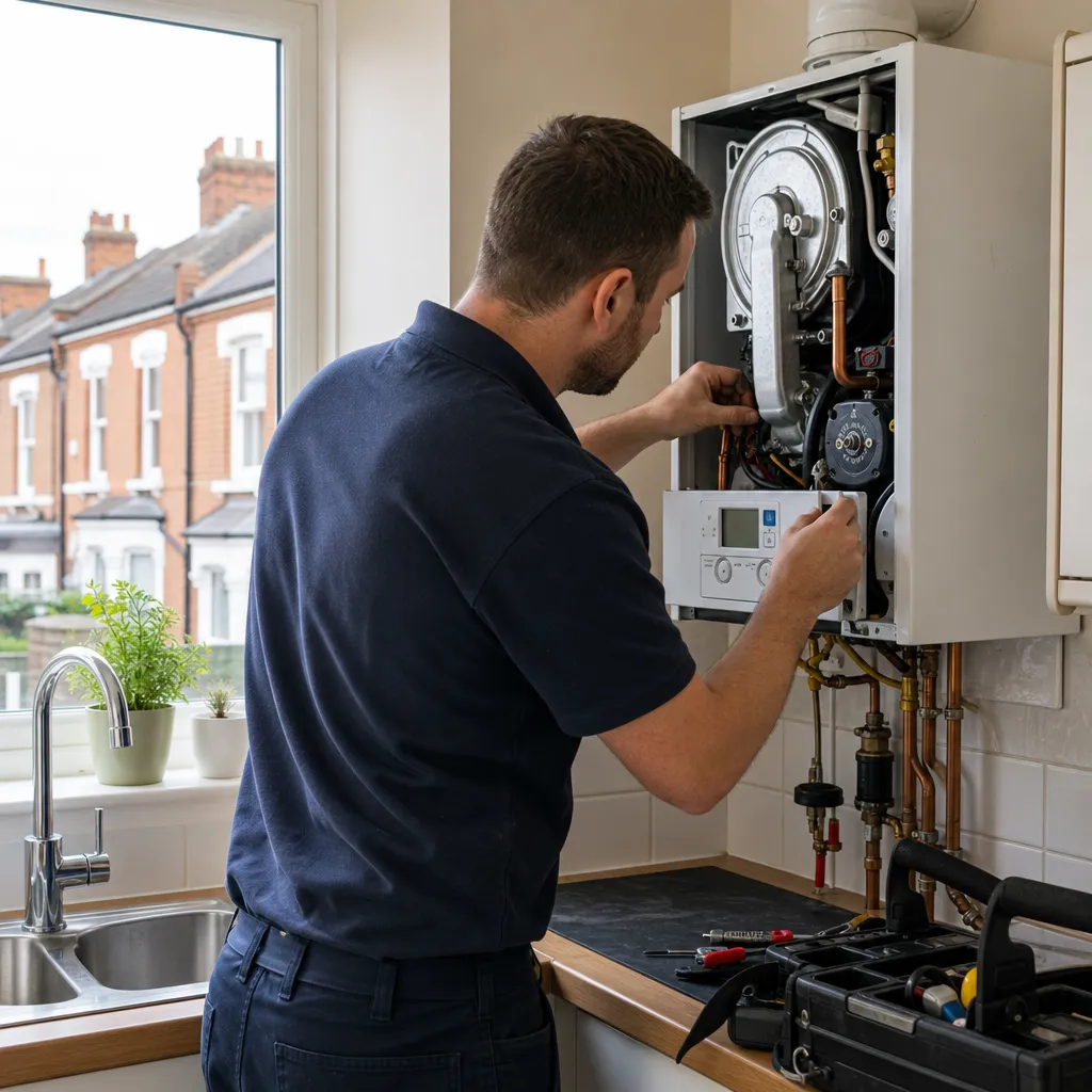 Photo illustrating: Combi boiler not producing hot water: troubleshooting guide