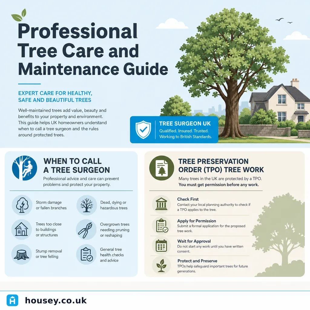 Infographic illustrating: Professional Tree Care and Maintenance Guide