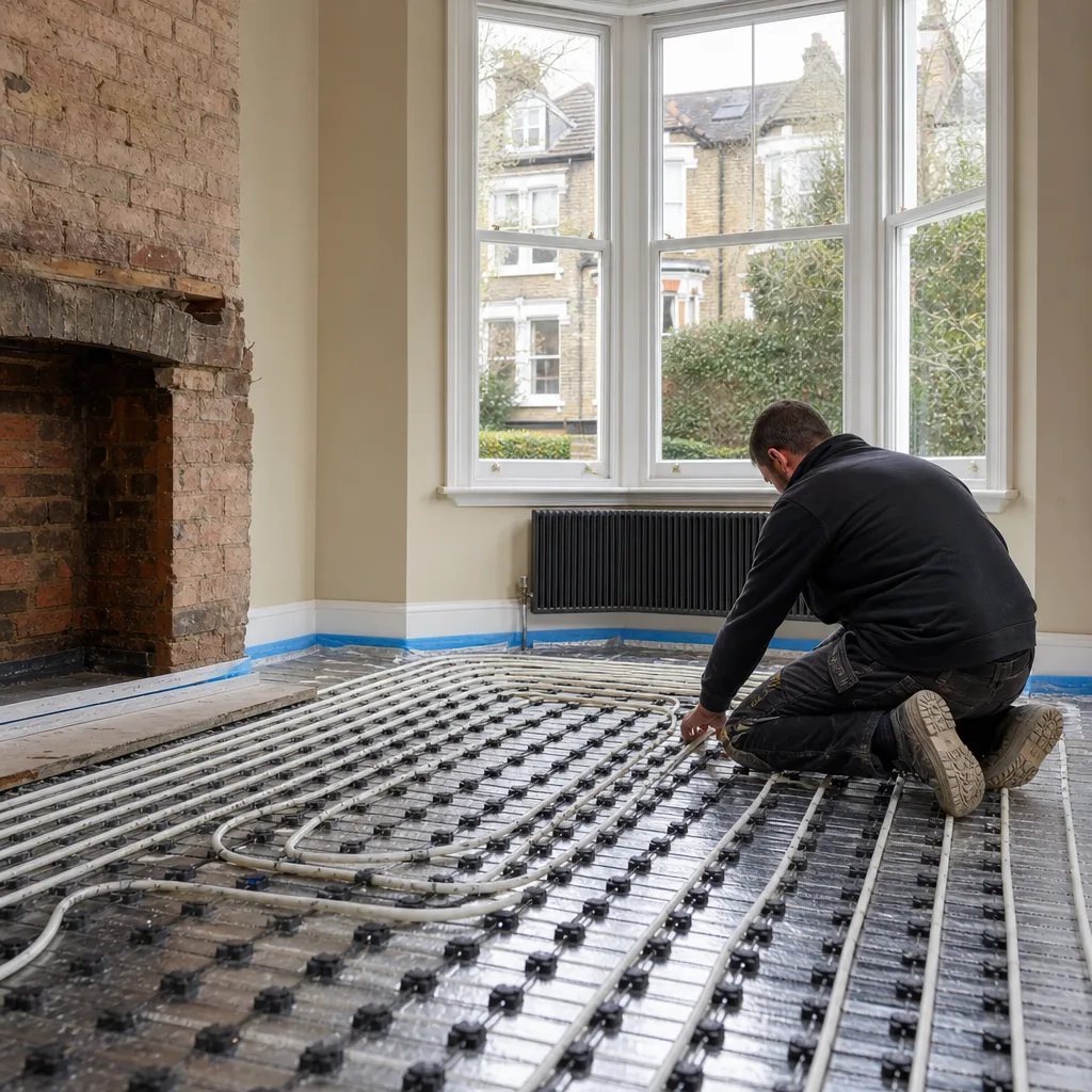 Photo illustrating: Heating Elements and Radiant Systems in Concrete Floors