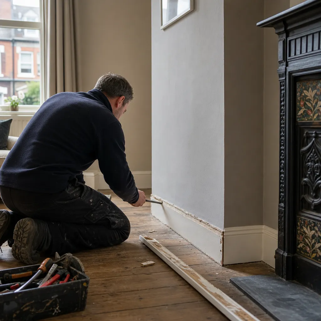 Photo illustrating: Removing Skirting Boards: Methods and When to Call a Professional