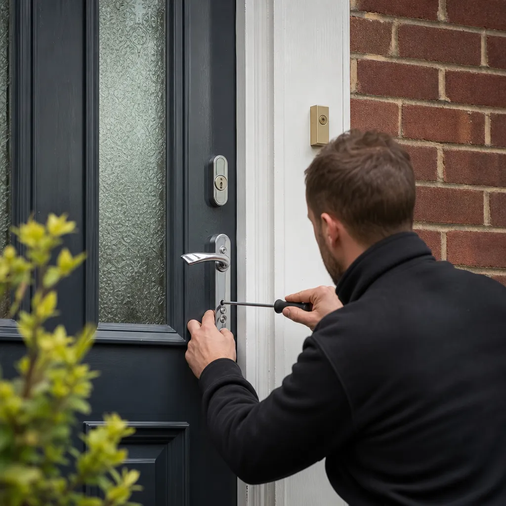 Photo illustrating: Exterior Door Lock Types and Security Options