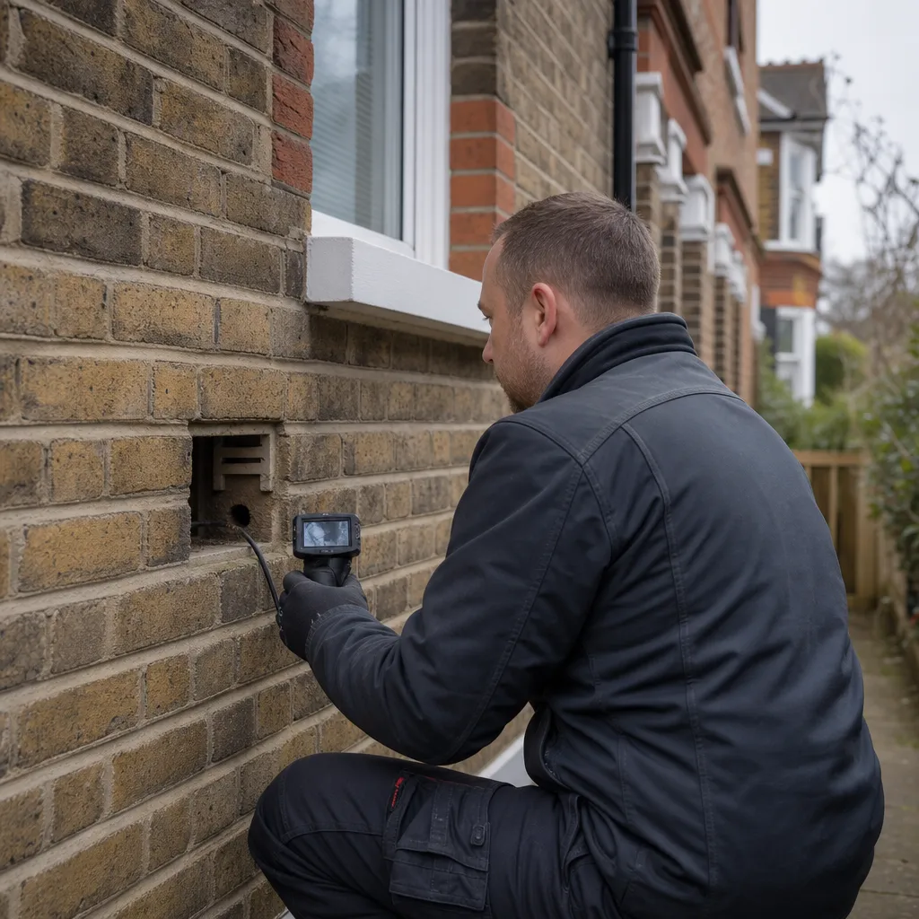 Photo illustrating: Removing Mice from Cavity Walls: Identification and Solutions
