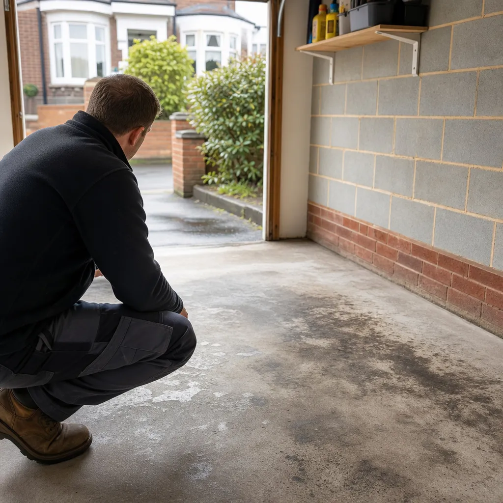 Photo illustrating: Understanding Concrete Garage Floor Discolouration: Causes and Solutions