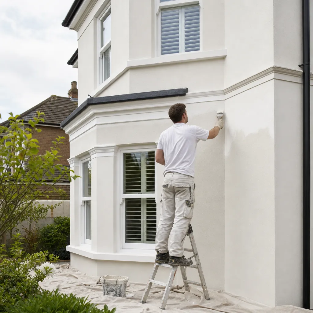 Photo illustrating: Painting Rendered Exterior Walls: Best Product Selection and Application