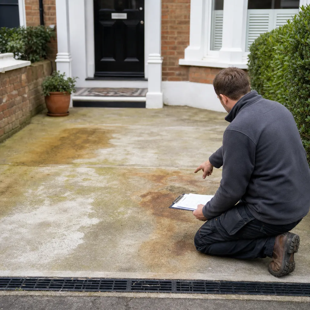 Photo illustrating: Surface Staining and Discolouration in Concrete Flatwork