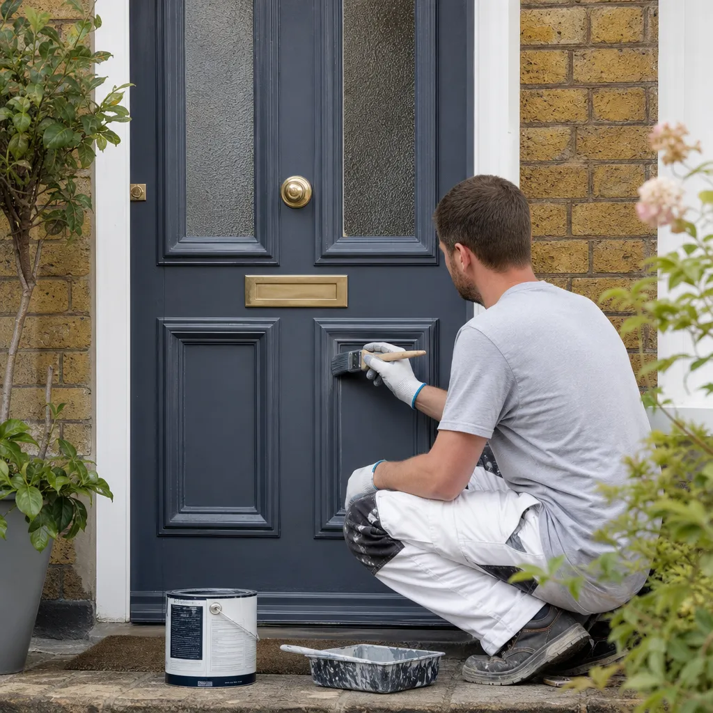 Photo illustrating: Front Door Painting: Selecting the Right Paint for Exterior Doors