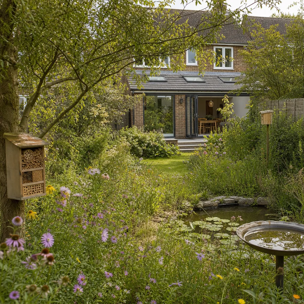 Photo illustrating: Wildlife-Friendly Garden Design: Creating Biodiverse Outdoor Spaces