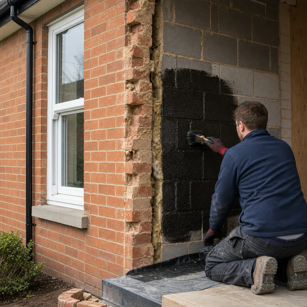 Photo illustrating: Protecting Masonry: Waterproofing Inner Leaf Walls