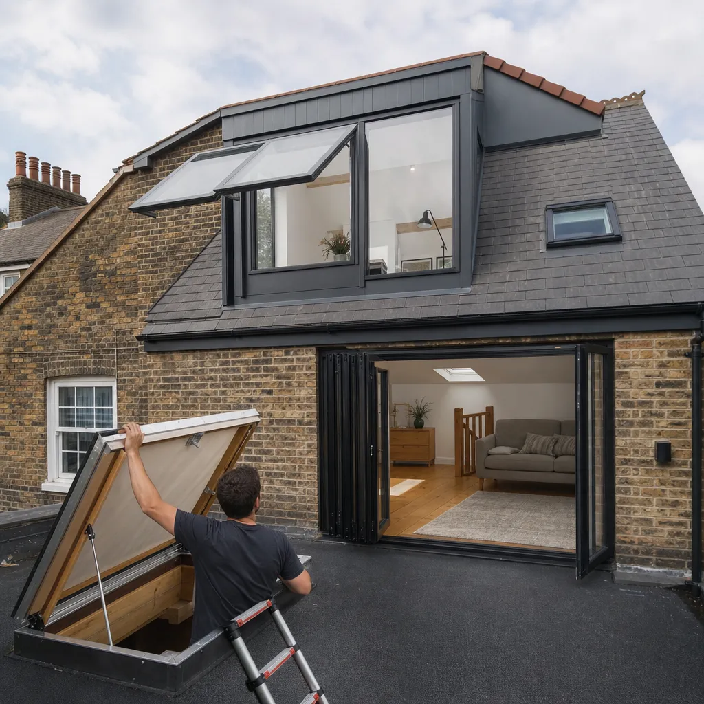 Photo illustrating: Alternatives to Velux Windows for Roof Lights and Loft Access
