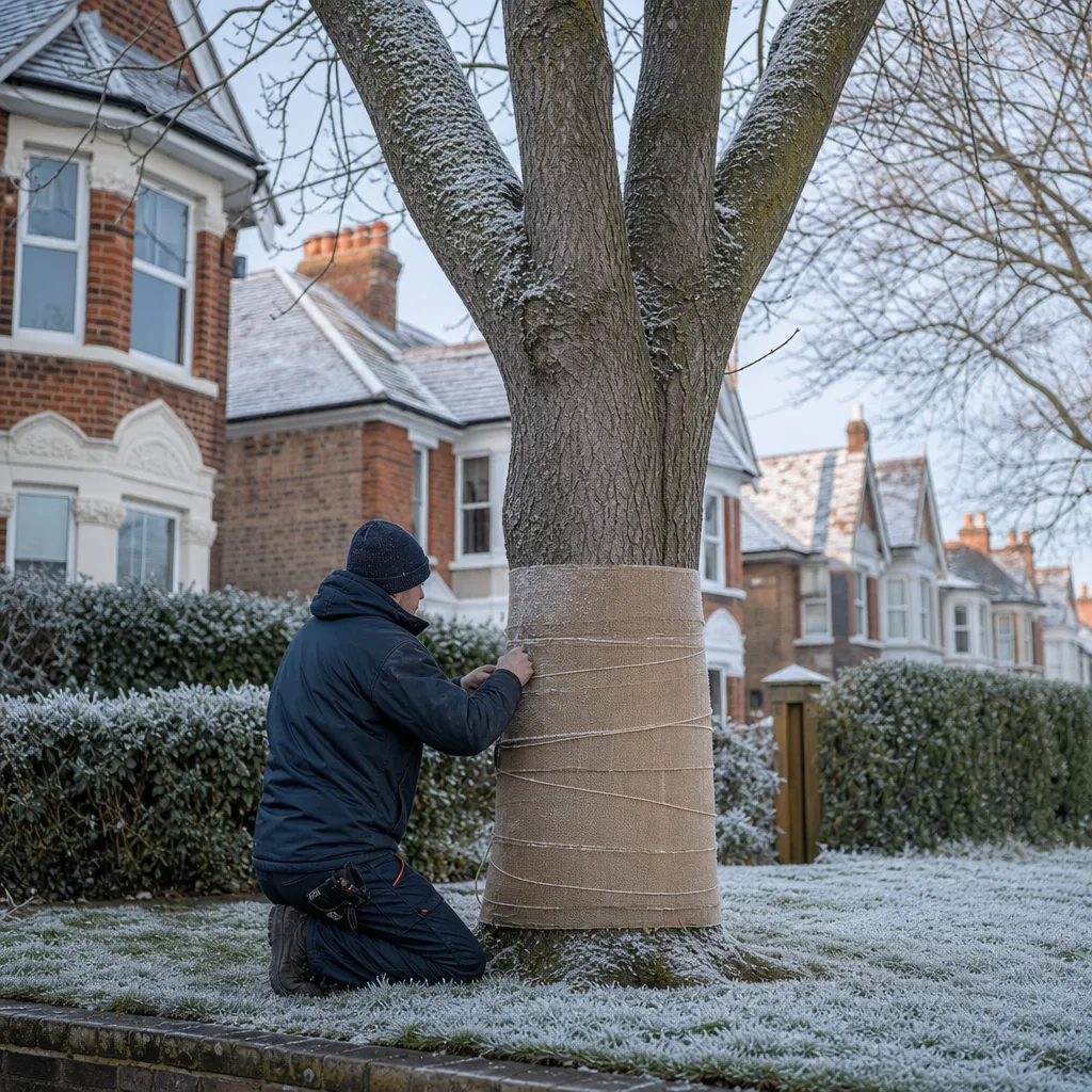 Photo illustrating: Winter Tree Protection: Safeguarding Trees from Frost and Freeze Damage