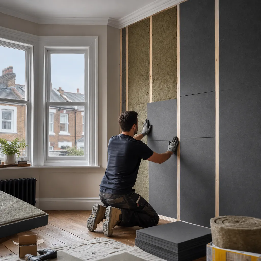 Photo illustrating: Soundproofing Materials and Acoustic Treatments for UK Homes