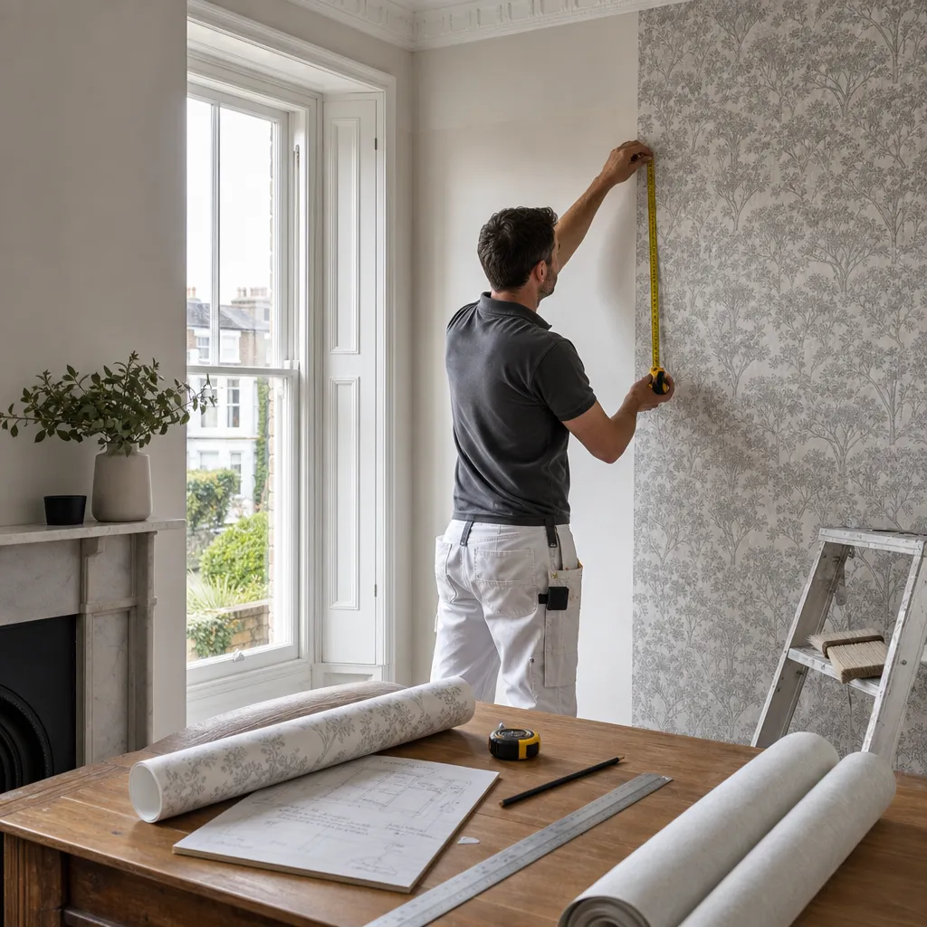 Photo illustrating: How to Calculate Wallpaper Quantities for Any Room