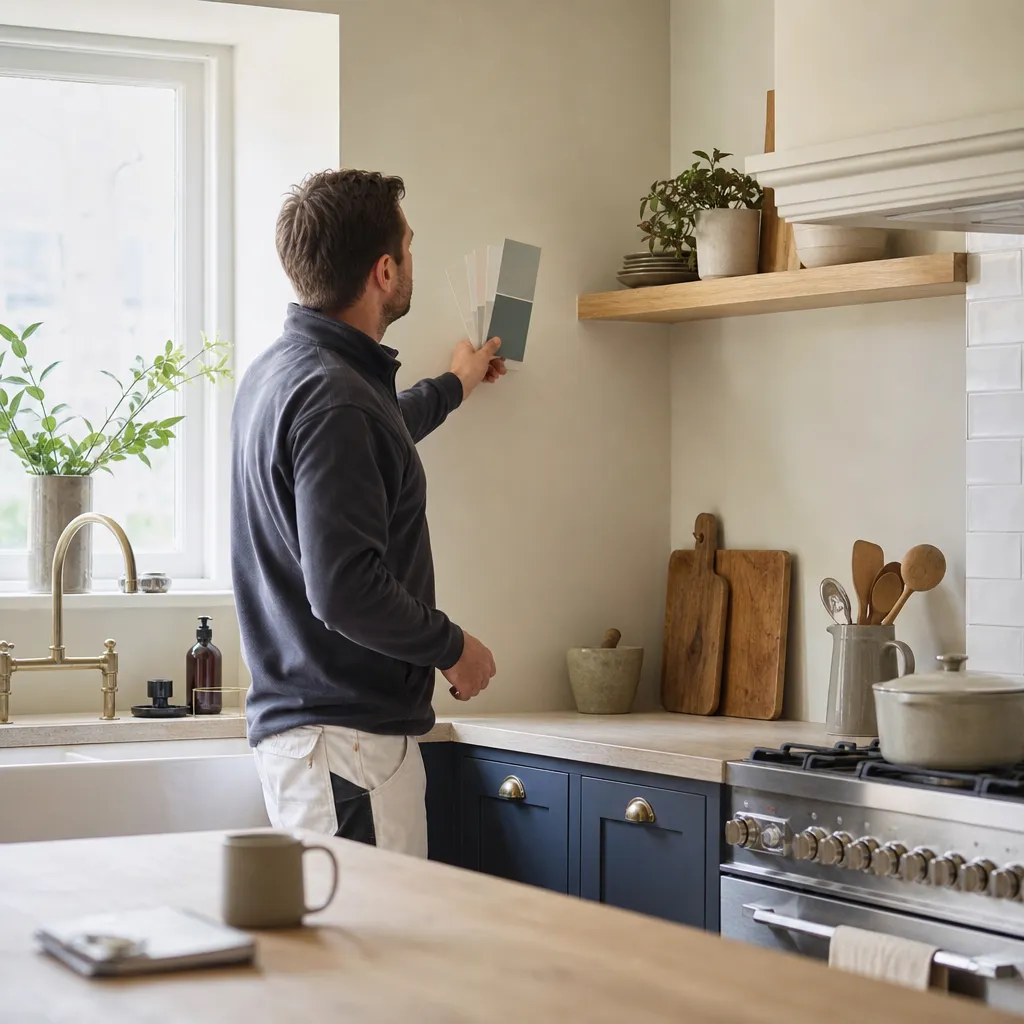 Photo illustrating: Choosing the right kitchen wall paint: a practical guide