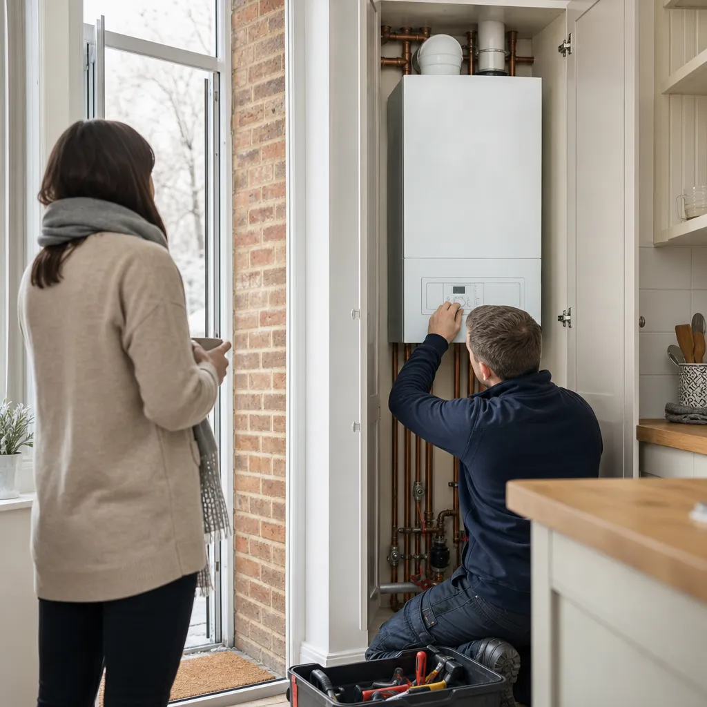 Photo illustrating: What to do if your boiler breaks down in winter