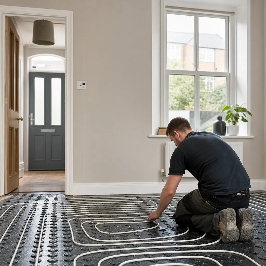 Photo illustrating: Underfloor Heating Efficiency: Performance and Energy Savings