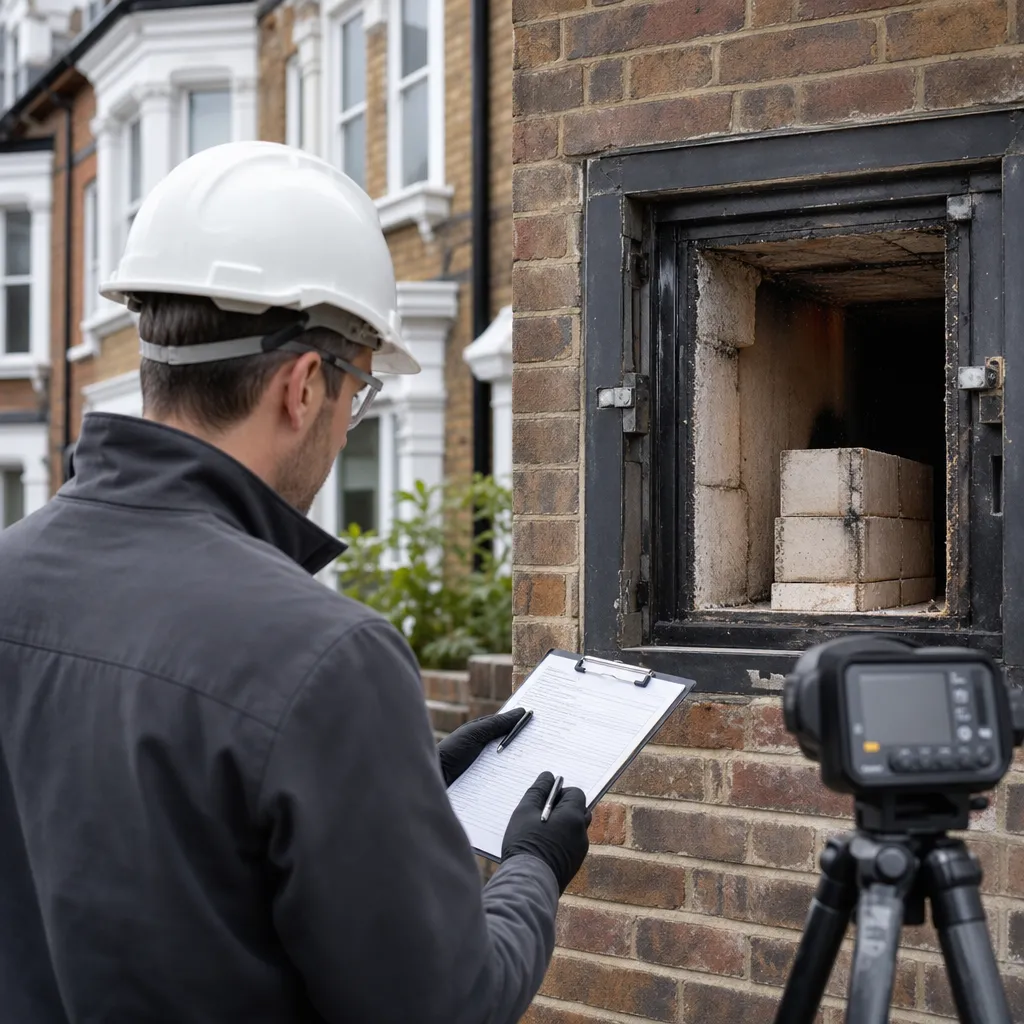 Photo illustrating: Fire Resistance Testing and Performance Prediction in Building Materials